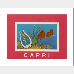 Italy Beach Capri Posters and Art